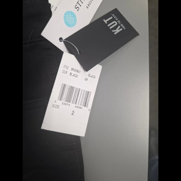 KUT Black Pants Size 2 - Picture 3 of 4